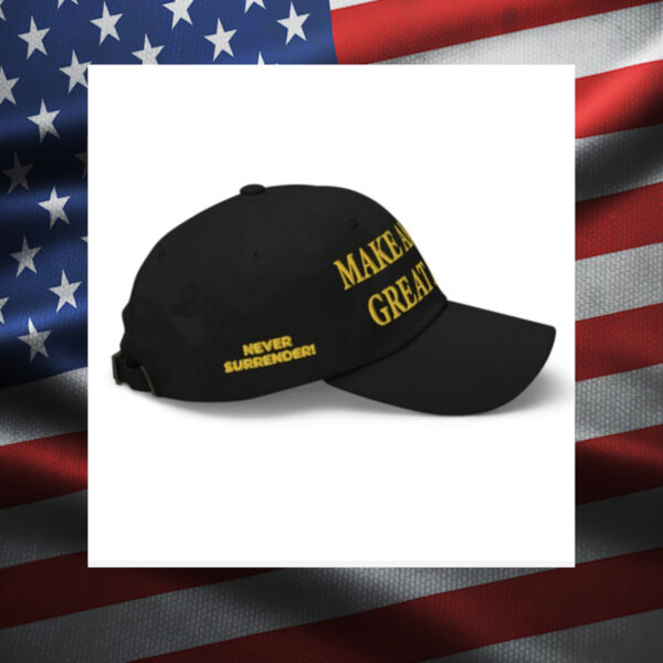 President Trump debuts the BLACK & GOLD MAGA HAT2