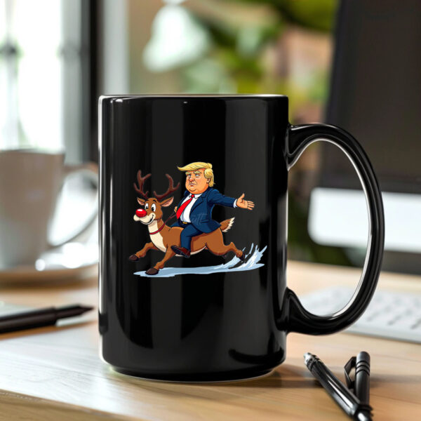 Rudolph the Red Nosed Reindeer Christmas Donald Trump Xmas Mug