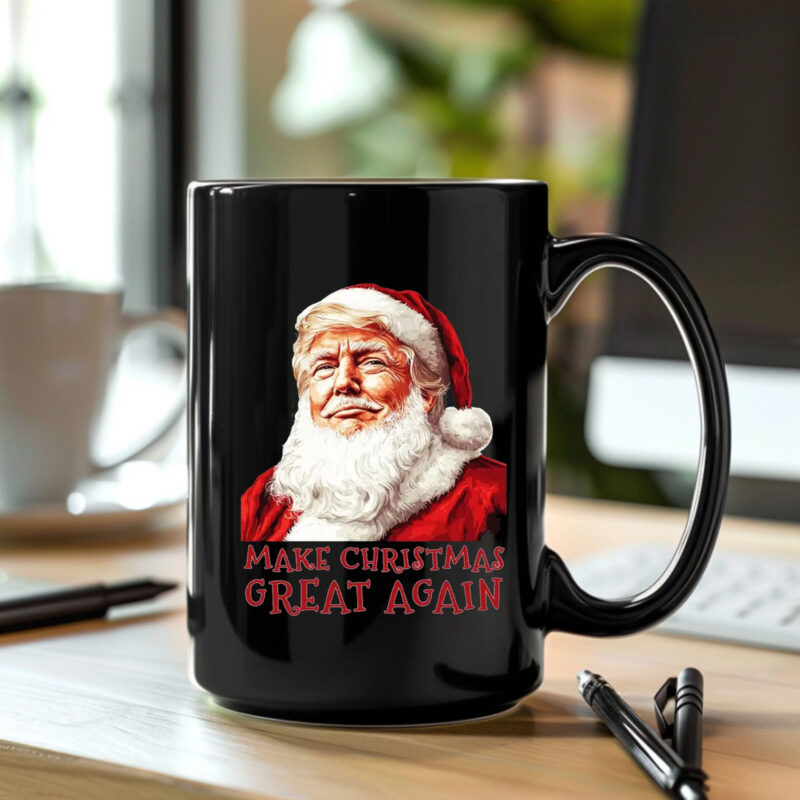 Santa Make America Great Again Mug , Trump Christmas ,Trump Santa