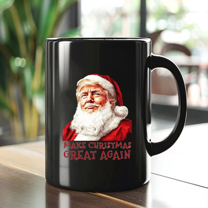 Santa Make America Great Again Mug , Trump Christmas ,Trump Santa1