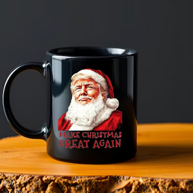 Santa Make America Great Again Mug , Trump Christmas ,Trump Santa2