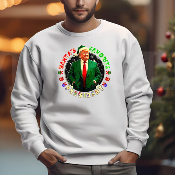 Santa's Favorite President Donald Trump Sweatshirt , T-shirt , Hoodie , Long Sleeve T-Shirt3