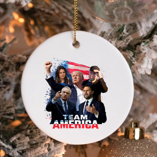 Team America, Trump Vance Musk Kennedy Gabbard Ornament3