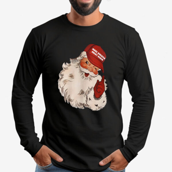 Trump 2024 Christmas Santa Sweatshirt , T-shirt , Hoodie , Long Sleeve T-Shirt , Funny Trump shirt, Funny Santa2