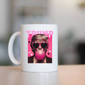 Trump Bubble Gum Mug , Pink Sunglasses, President Donald Trump1