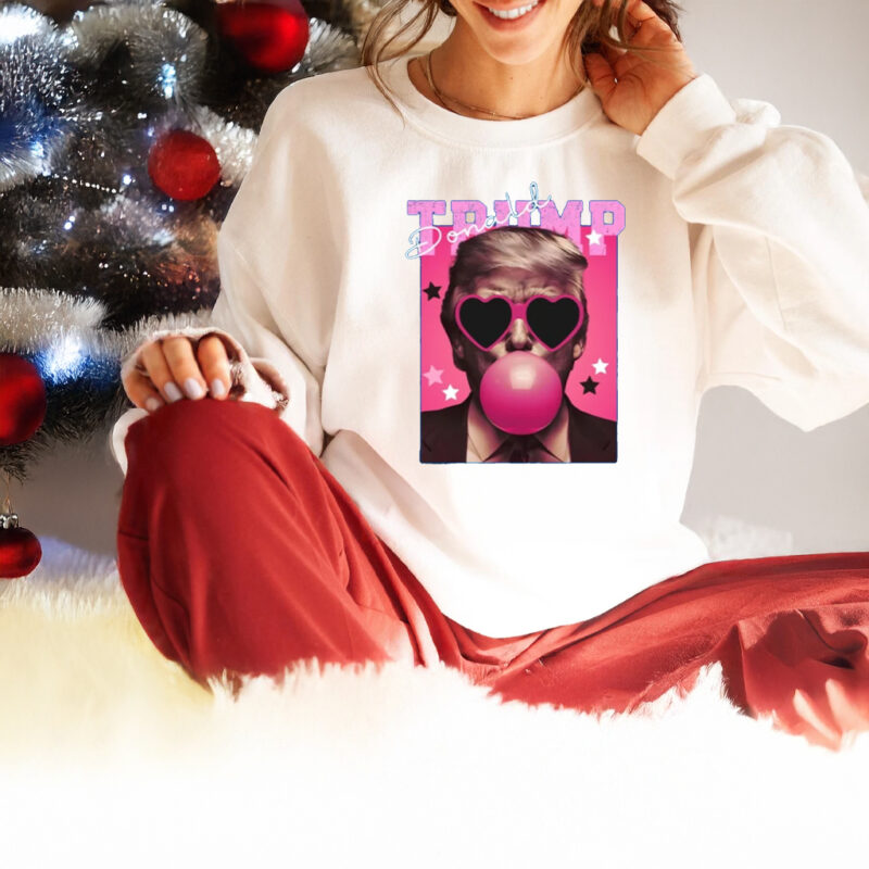 Trump Bubble Gum Shirt, Funny Trump Shirt, Trump Pink Sun Glasses T-Shirt