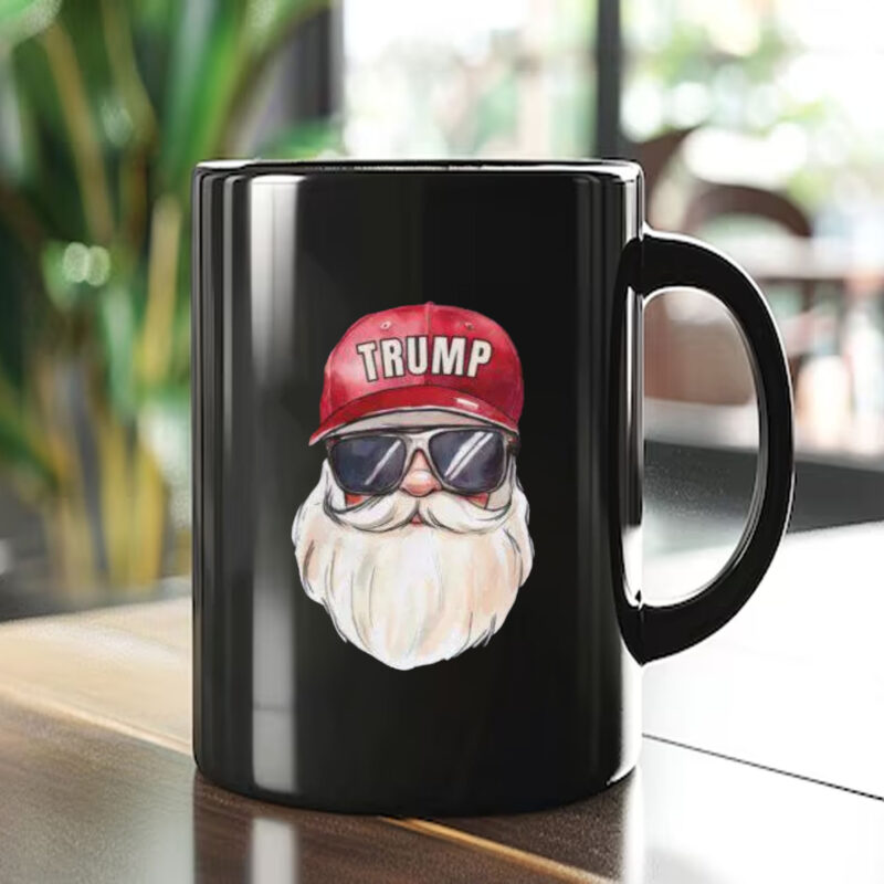 Trump Christmas Mug , MAGA , Santa For Trump 20241