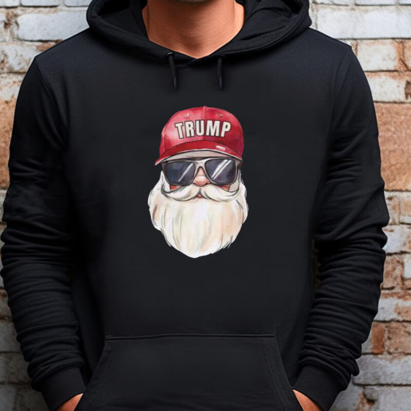 Trump Christmas Sweatshirt , T-shirt , Hoodie , Long Sleeve T-shirt , MAGA , Santa For Trump 2024