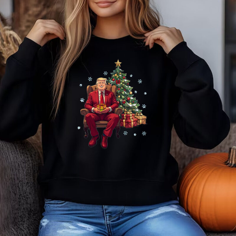 Trump Christmas Tree Sweatshirt , T-shirt , Hoodie , Long Sleeve T-shirt3