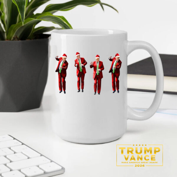 Trump Dance Christmas Mug, Christmas Republican Mug1