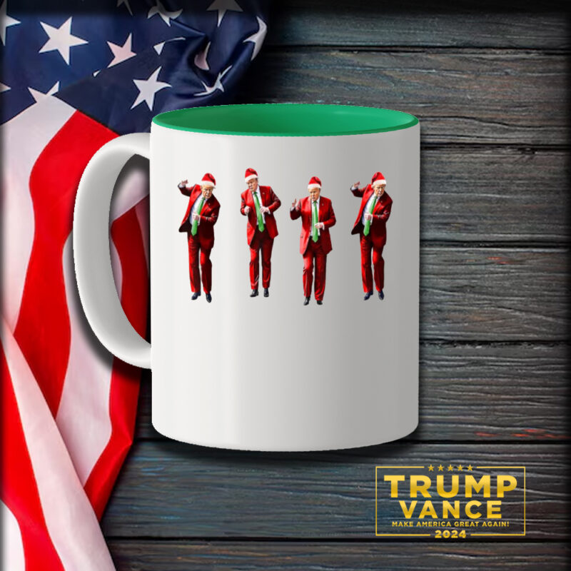 Trump Dance Christmas Mug, Christmas Republican Mug2