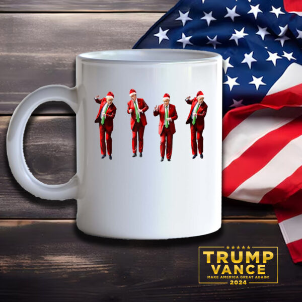 Trump Dance Christmas Mug, Christmas Republican Mug3