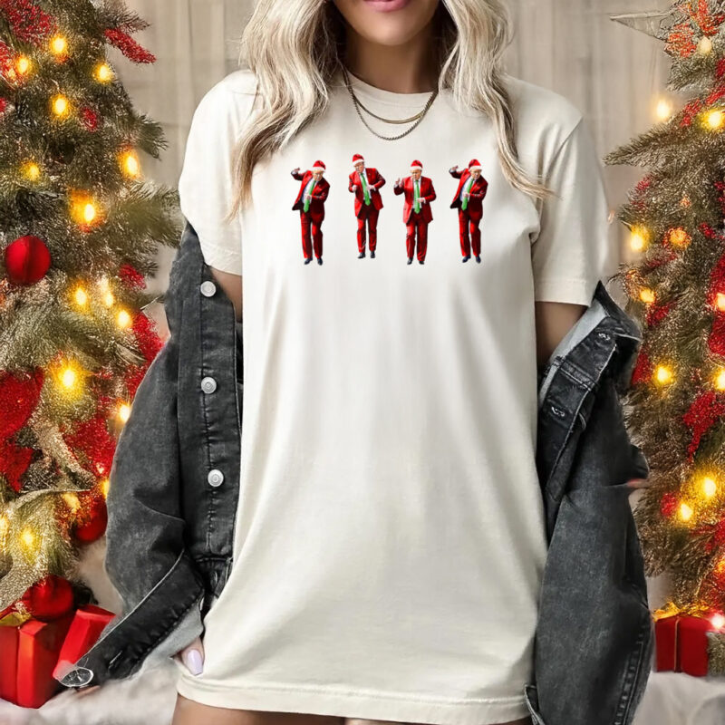 Trump Dance Christmas T-Shirt, Christmas Republican T-Shirt, Christmas Santa Trump T-Shirt, hoodie1