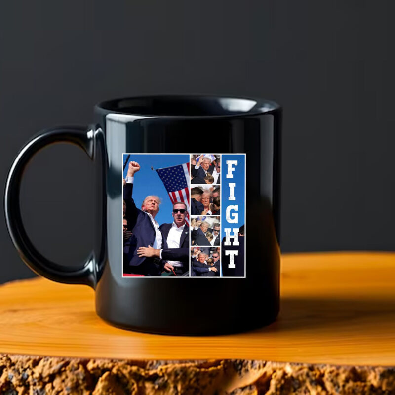 Trump Fight , Trump Mug , Trump Rally2