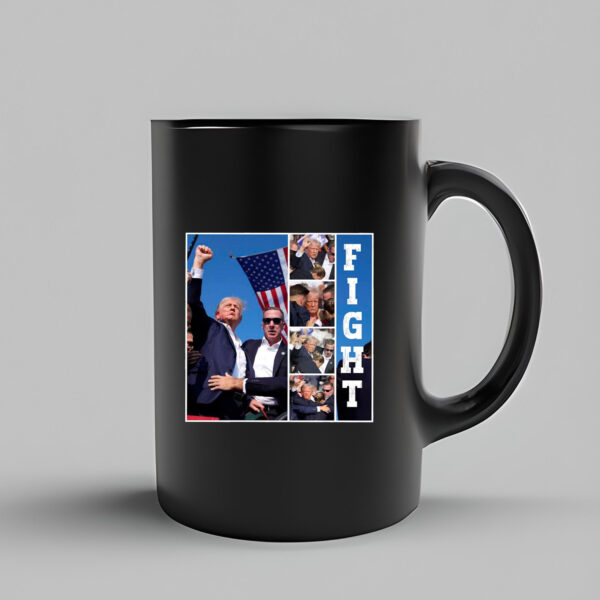 Trump Fight , Trump Mug , Trump Rally3