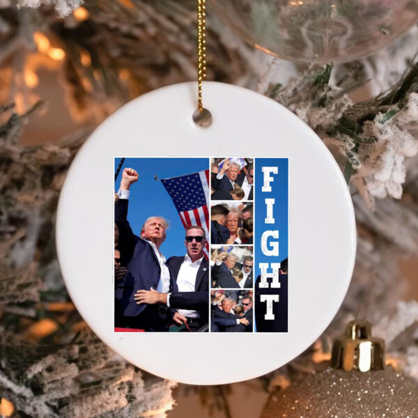 Trump Fight , Trump Ornament , Trump Rally33