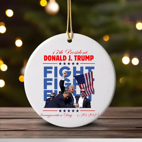 Trump Inauguration Day 2025 Ornament , 47th President Donald Trump , Election 2024 1