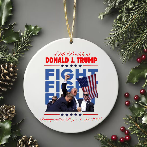 Trump Inauguration Day 2025 Ornament , 47th President Donald Trump , Election 2024Trump Inauguration Day 2025 Ornament , 47th President Donald Trump , Election 2024