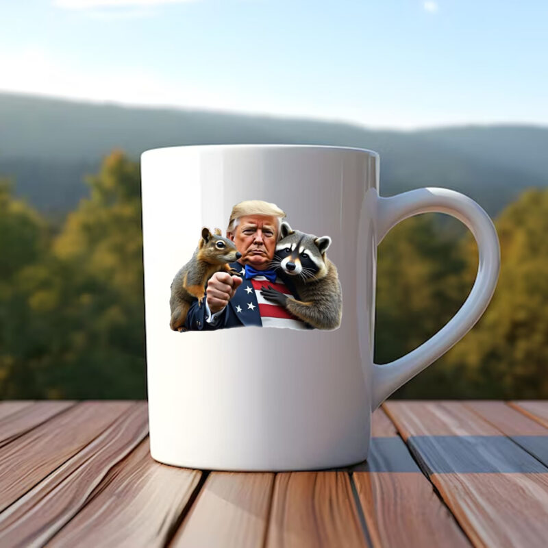 Trump Peanut squirrel Raccoon Mug