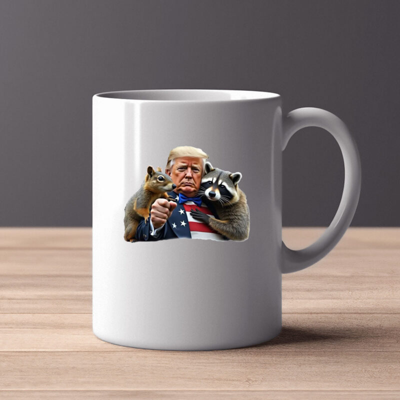 Trump Peanut squirrel Raccoon Mug2