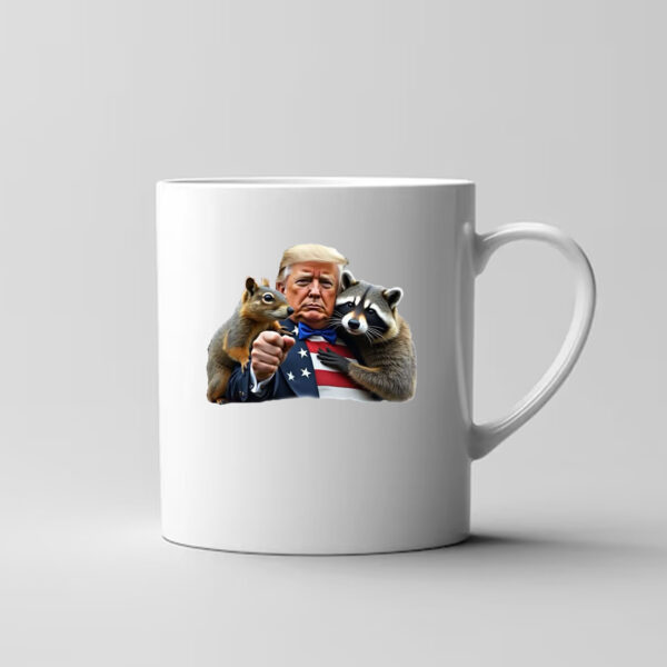 Trump Peanut squirrel Raccoon Mug3