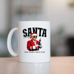 Trump Santa Christmas Mug , Humorous Trump Christmas 1