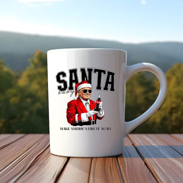 Trump Santa Christmas Mug , Humorous Trump Christmas