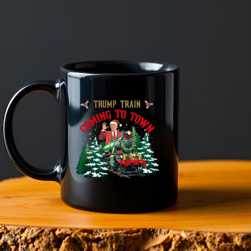 Trump Train Coming To Town , I'll Be Home For Christmas Mug , Make Christmas Great Again 2