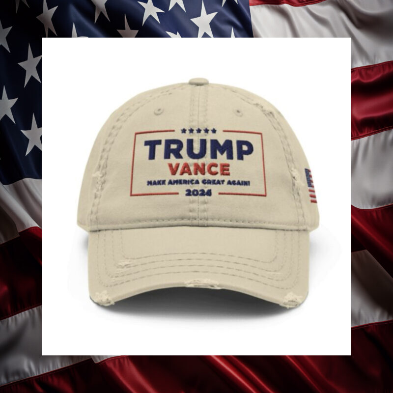 Trump-Vance Make America Great Again Distressed Dad Hat usa