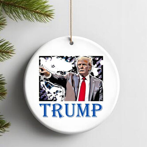 Trump Wanted For President 2024, Trump Back Again Ornament2