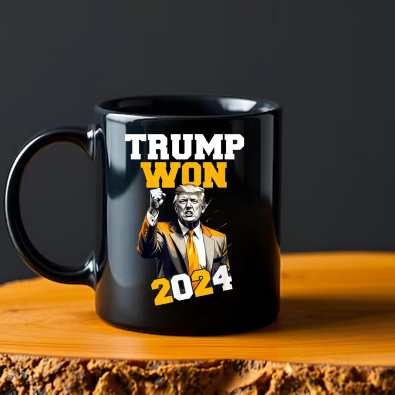 Trump Won 2024 Mug , Pro-Trump Election Apparel2