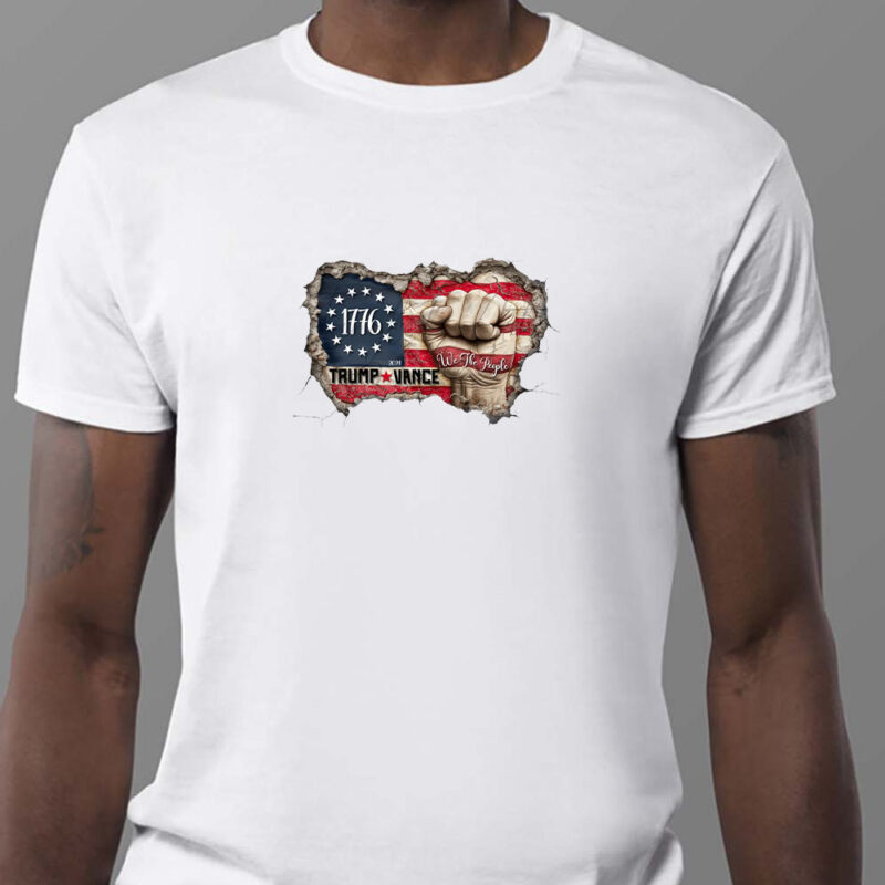 We the people patriotic flag and fist, Trump Vance 2024 Sweatshirt , T-shirt , Hoodie , Long Sleeve T-shirt1