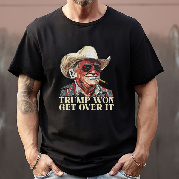 Western Trump Tee Cowboy Trump Sweatshirt , T-shirt , Hoodie , Long Sleeve T-Shirt , Trump Won Get Over It1