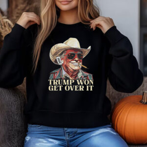 Western Trump Tee Cowboy Trump Sweatshirt , T-shirt , Hoodie , Long Sleeve T-Shirt , Trump Won Get Over It3