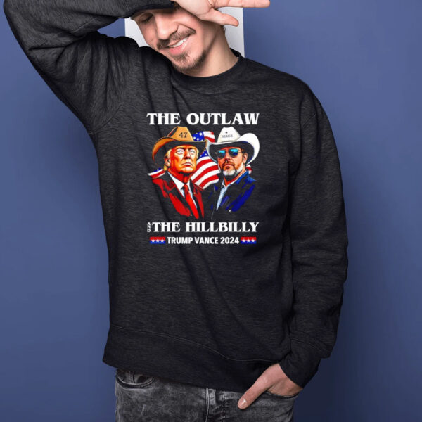 The Outlaw and The Hillbilly Trump Vance 2024 47 mag shirts1