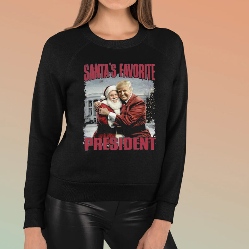 Trump Christmas Shirt, Santa's Favorite President T-Shirt