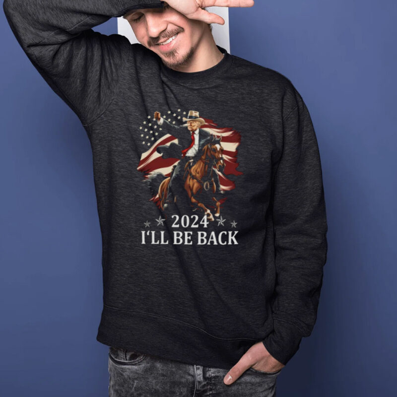 Trump Riding a Horse with The American Flag Shirt, Trump president Shirt1