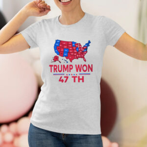 Trump Won 47th President Shirt, Ballot Map 2024 T-shirt, Trump president T-Shirts